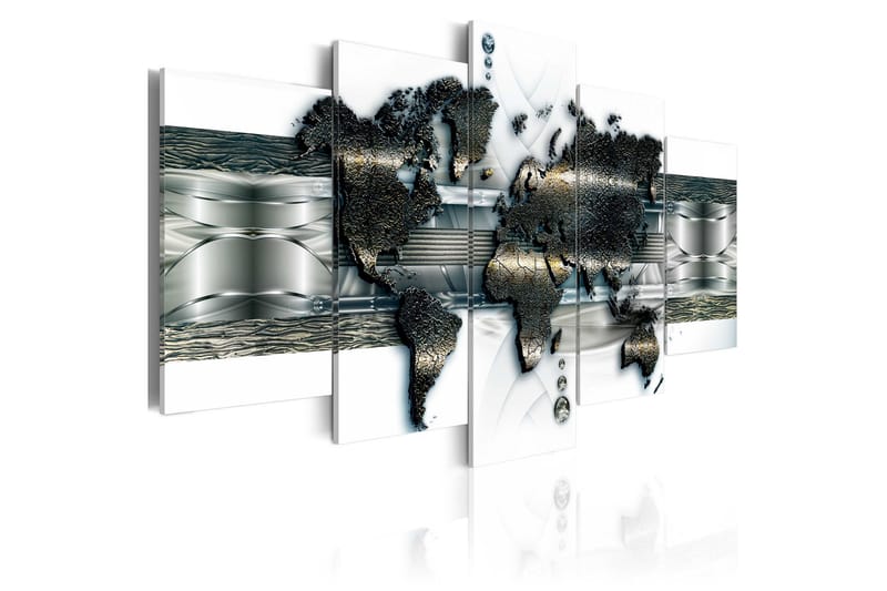 Taulu Metal World Map 100x50, Artgeist sp. z o. o.