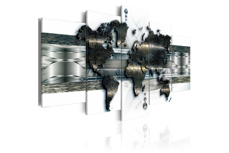 Taulu Metal World Map 100x50, Artgeist sp. z o. o.