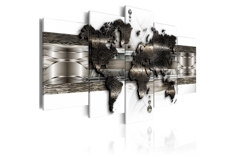 Taulu Metal World Map II 200x100 - Artgeist sp. z o. o. - Sisustustuotteet - Taulu & taide - Canvas-taulu