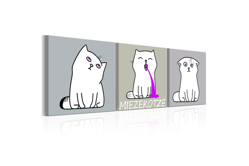 Taulu Miezekotze Cat Trio 120x40 - Artgeist sp. z o. o. - Sisustustuotteet - Taulu & taide - Canvas-taulu