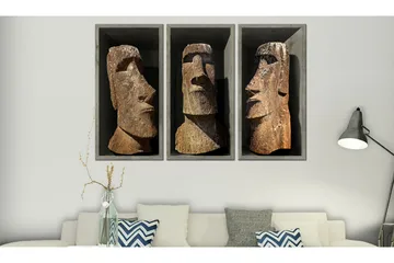 Taulu Moai Easter Island 120x80 - Artgeist sp. z o. o. - Sisustustuotteet - Taulu & taide - Canvas-taulu