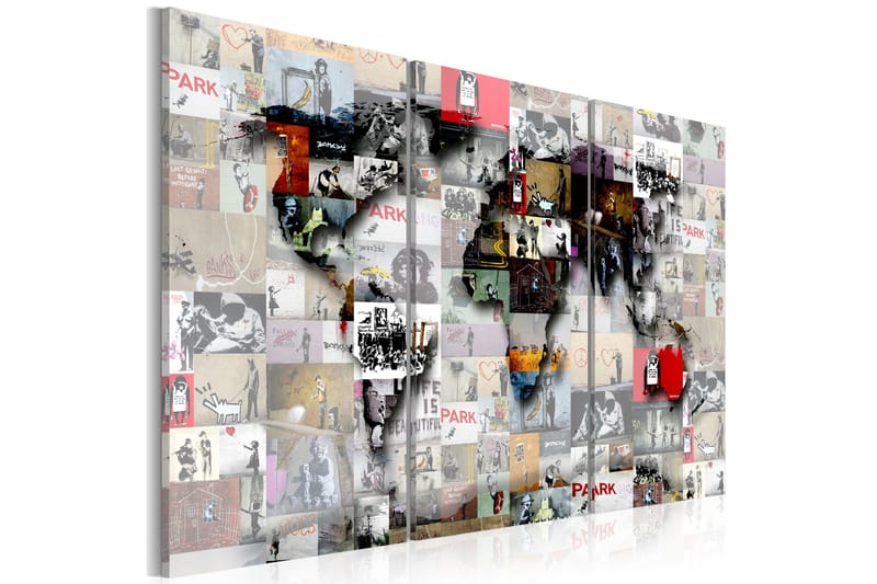 Taulu Modern World's Map 120x80, Artgeist sp. z o. o.