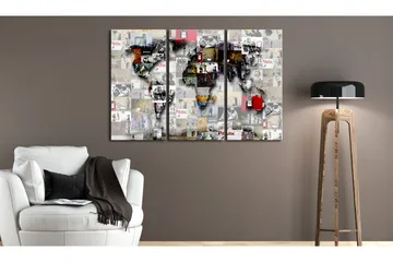 Taulu Modern World's Map 120x80 - Artgeist sp. z o. o. - Sisustustuotteet - Taulu & taide - Canvas-taulu