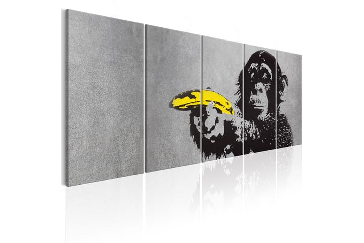 Taulu Monkey And Banana 200x80 - Artgeist sp. z o. o. - Canvas-taulu - Seinäkoristeet