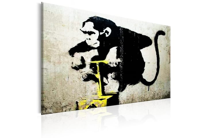 Taulu Monkey Detonator by Banksy 120x80 - Artgeist sp. z o. o. - Canvas-taulu - Seinäkoristeet