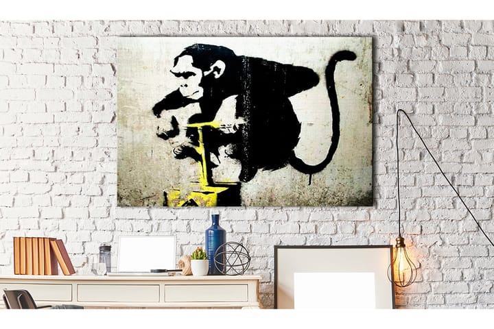 Taulu Monkey Detonator by Banksy 120x80 - Artgeist sp. z o. o. - Canvas-taulu - Seinäkoristeet