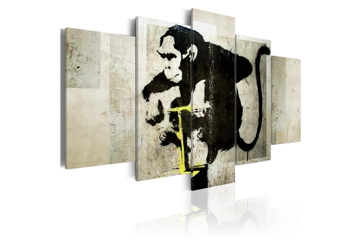 Taulu Monkey Tnt Detonator Banksy 100x50 - Artgeist sp. z o. o. - Canvas-taulu - Seinäkoristeet