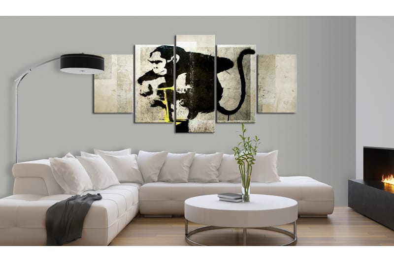 Taulu Monkey Tnt Detonator Banksy 100x50 - Artgeist sp. z o. o. - Sisustustuotteet - Taulu & taide - Canvas-taulu