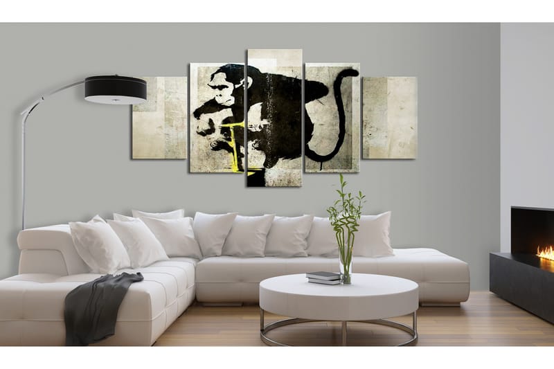 Taulu Monkey Tnt Detonator Banksy 100x50 - Artgeist sp. z o. o. - Sisustustuotteet - Taulu & taide - Canvas-taulu