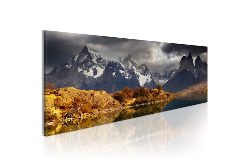 Taulu Mountain Landscape Before A Storm 120x40, Artgeist sp. z o. o.