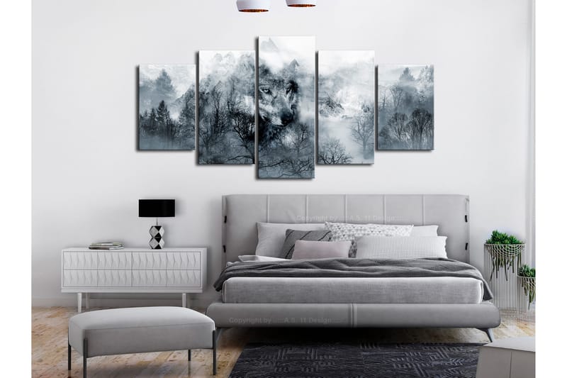 Taulu Mountain Predator 5 Parts Wide 200x100 - Artgeist sp. z o. o. - Sisustustuotteet - Taulu & taide - Canvas-taulu
