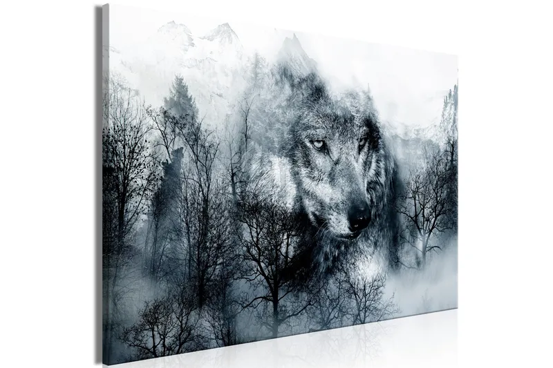 Taulu Mountain Predator (1 Part) Wide Black and White 90x60 - Artgeist sp. z o. o. - Sisustustuotteet - Taulu & taide - Canvas-taulu