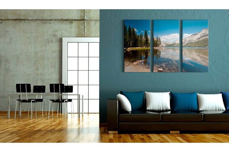 Taulu Mountains, trees and pure lake 90x60 - Artgeist sp. z o. o. - Sisustustuotteet - Taulu & taide - Canvas-taulu