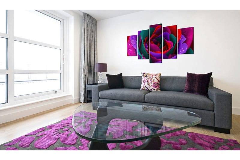Taulu Multicoloured Rose 200x100 - Artgeist sp. z o. o. - Sisustustuotteet - Taulu & taide - Canvas-taulu