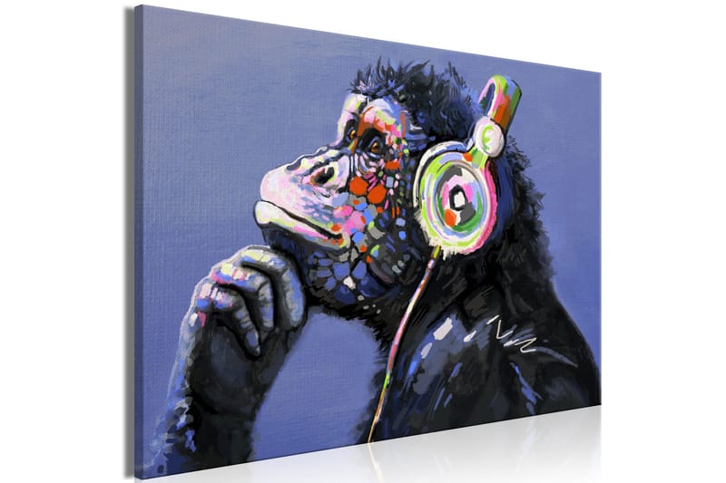Taulu Musical Monkey (1 Part) Wide 120x80 - Artgeist sp. z o. o. - Sisustustuotteet - Taulu & taide - Canvas-taulu