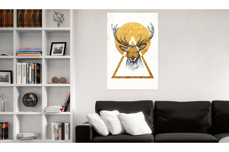 Taulu My Home Golden Deer 60x90 - Artgeist sp. z o. o. - Sisustustuotteet - Taulu & taide - Canvas-taulu