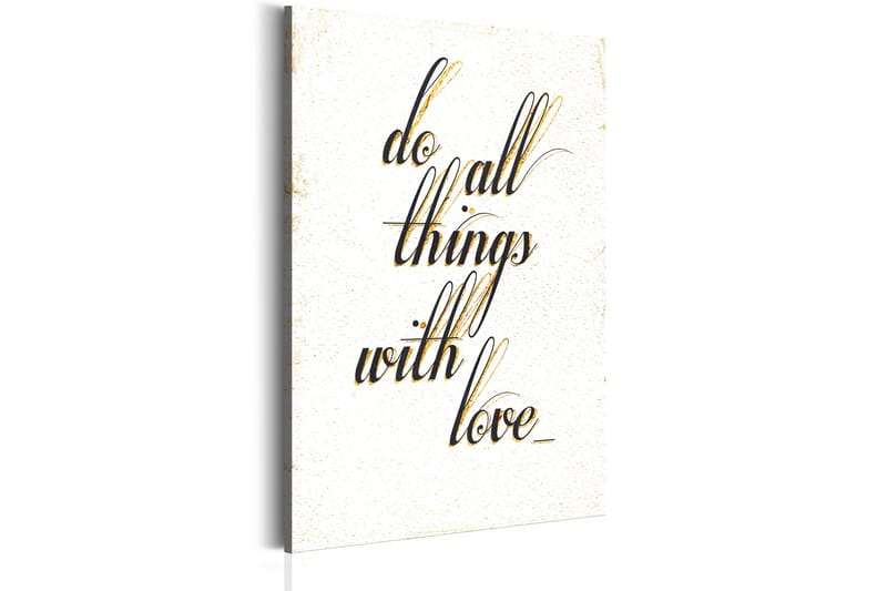 Taulu My Home Things With Love 40x60 - Artgeist sp. z o. o. - Sisustustuotteet - Taulu & taide - Canvas-taulu