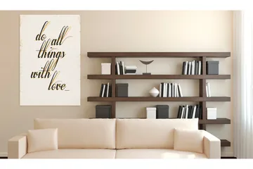 Taulu My Home Things With Love 60x90 - Artgeist sp. z o. o. - Sisustustuotteet - Taulu & taide - Canvas-taulu