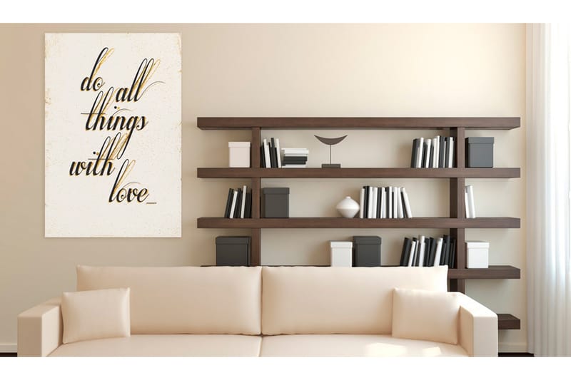 Taulu My Home Things With Love 60x90 - Artgeist sp. z o. o. - Sisustustuotteet - Taulu & taide - Canvas-taulu
