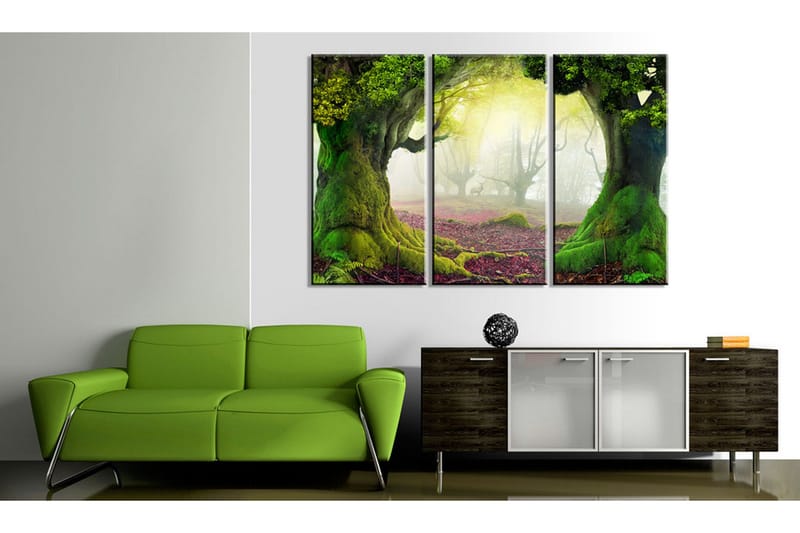 Taulu Mysterious Forest Triptych 120x80 - Artgeist sp. z o. o. - Sisustustuotteet - Taulu & taide - Canvas-taulu