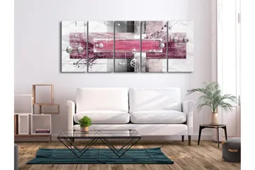 Taulu Mysterious Mechanism 5 Parts Narrow Pink 200x80 - Artgeist sp. z o. o. - Sisustustuotteet - Taulu & taide - Canvas-taulu
