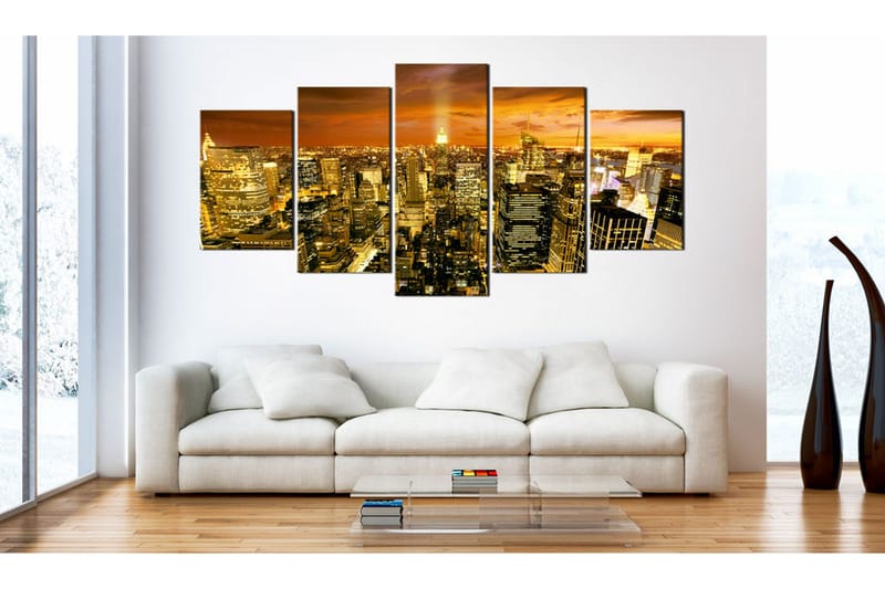 Taulu New York Amber 100x50 - Artgeist sp. z o. o. - Sisustustuotteet - Taulu & taide - Canvas-taulu
