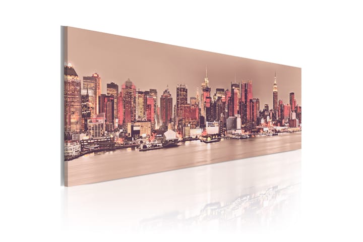 Taulu New York City Of Light 135x45 - Artgeist sp. z o. o. - Canvas-taulu - Seinäkoristeet