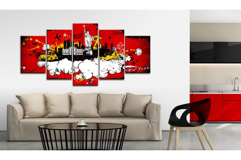 Taulu New York Comic 200x100 - Artgeist sp. z o. o. - Sisustustuotteet - Taulu & taide - Canvas-taulu