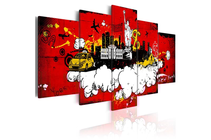 Taulu New York Comic 200x100 - Artgeist sp. z o. o. - Sisustustuotteet - Taulu & taide - Canvas-taulu