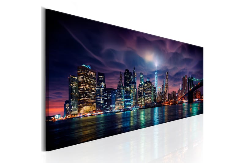 Taulu New York Dark City 150x50 - Artgeist sp. z o. o. - Canvas-taulu - Seinäkoristeet