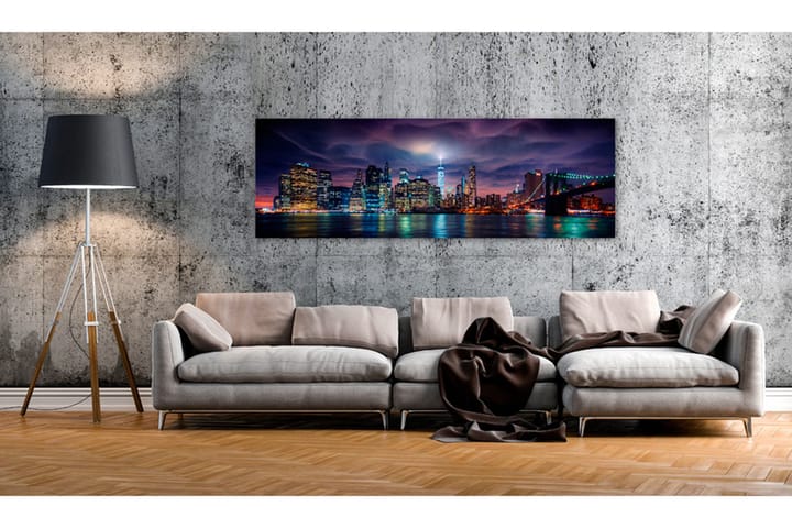 Taulu New York Dark City 150x50 - Artgeist sp. z o. o. - Canvas-taulu - Seinäkoristeet