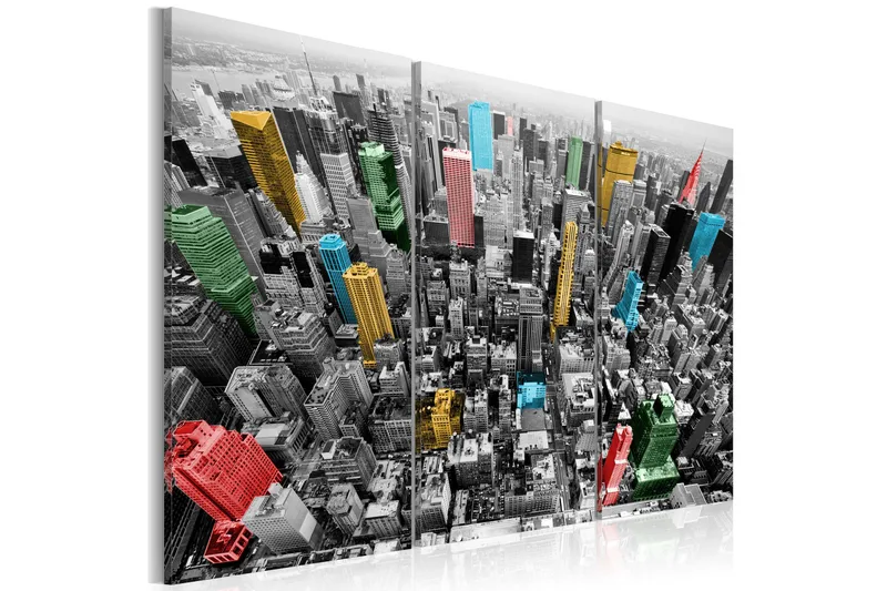 Taulu New York In The Cmyk Color Model 60x40, Artgeist sp. z o. o.