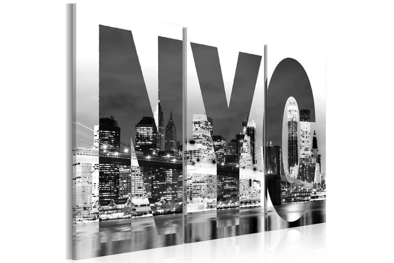 Taulu New York Musta ja valkoinen 60x40, Artgeist sp. z o. o.