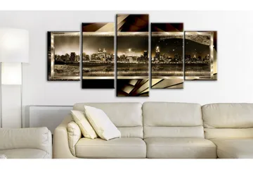 Taulu New York Starry Night Sepia 100x50 - Artgeist sp. z o. o. - Sisustustuotteet - Taulu & taide - Canvas-taulu