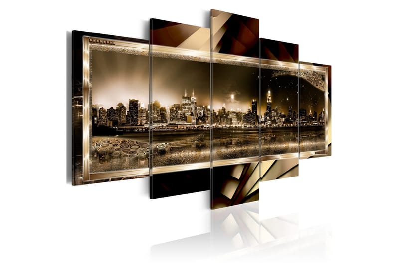 Taulu New York Starry Night Sepia 100x50, Artgeist sp. z o. o.