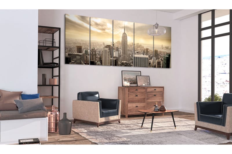 Taulu New York View On Manhattan 225x90 - Artgeist sp. z o. o. - Sisustustuotteet - Taulu & taide - Canvas-taulu
