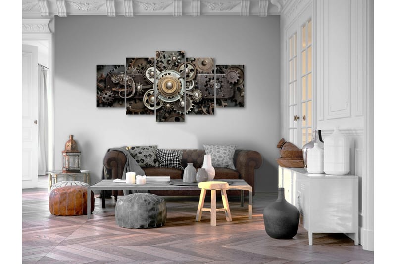 Taulu Old Mechanism 5 Parts Wide 200x100 - Artgeist sp. z o. o. - Sisustustuotteet - Taulu & taide - Canvas-taulu