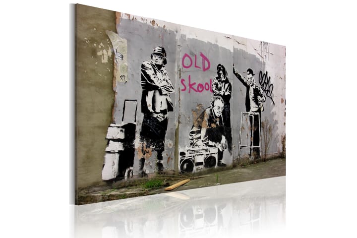 Taulu Old School Banksy 60x40 - Artgeist sp. z o. o. - Canvas-taulu - Seinäkoristeet