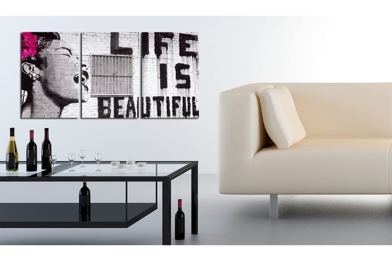 Taulu Onnellinen Motto 120x60 - Artgeist sp. z o. o. - Sisustustuotteet - Taulu & taide - Canvas-taulu