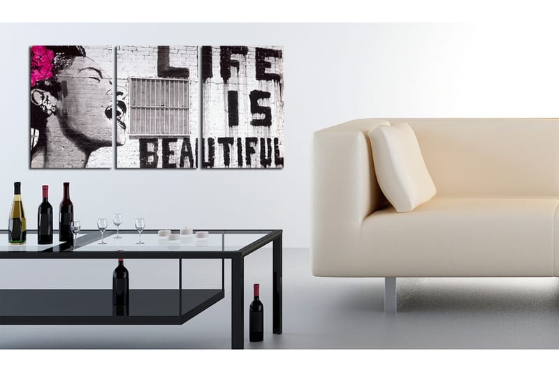 Taulu Onnellinen Motto 120x60 - Artgeist sp. z o. o. - Sisustustuotteet - Taulu & taide - Canvas-taulu