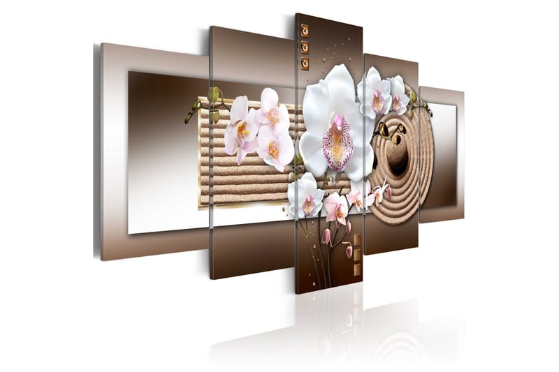 Taulu Orchid And Zen Garden 100x50, Artgeist sp. z o. o.