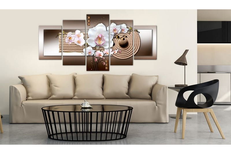 Taulu Orchid And Zen Garden 100x50 - Artgeist sp. z o. o. - Sisustustuotteet - Taulu & taide - Canvas-taulu
