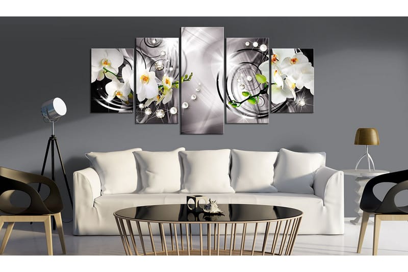 Taulu Orchid Pearls And Diamonds 200x100 - Artgeist sp. z o. o. - Sisustustuotteet - Taulu & taide - Canvas-taulu