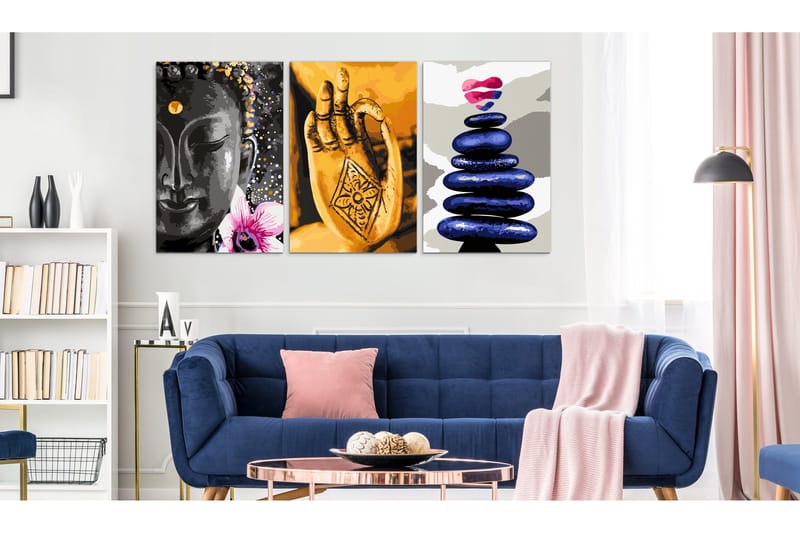 Taulu Oriental Triptych 3 Parts 120x60 - Artgeist sp. z o. o. - Sisustustuotteet - Taulu & taide - Canvas-taulu