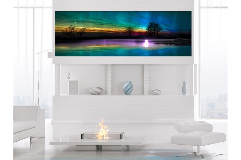Taulu Rainbow Aurora (1 Part) Narrow 135x45, Artgeist sp. z o. o.