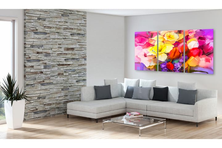 Taulu Rainbow Bouquet 120x60 - Artgeist sp. z o. o. - Canvas-taulu - Seinäkoristeet