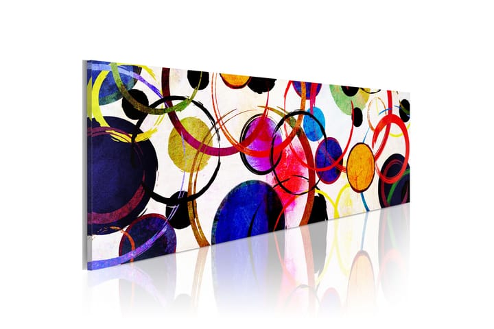 Taulu Rainbow Circles 150x50 - Artgeist sp. z o. o. - Canvas-taulu - Seinäkoristeet