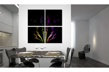 Taulu Rainbow-colored smoke 40x40 - Artgeist sp. z o. o. - Sisustustuotteet - Taulu & taide - Canvas-taulu