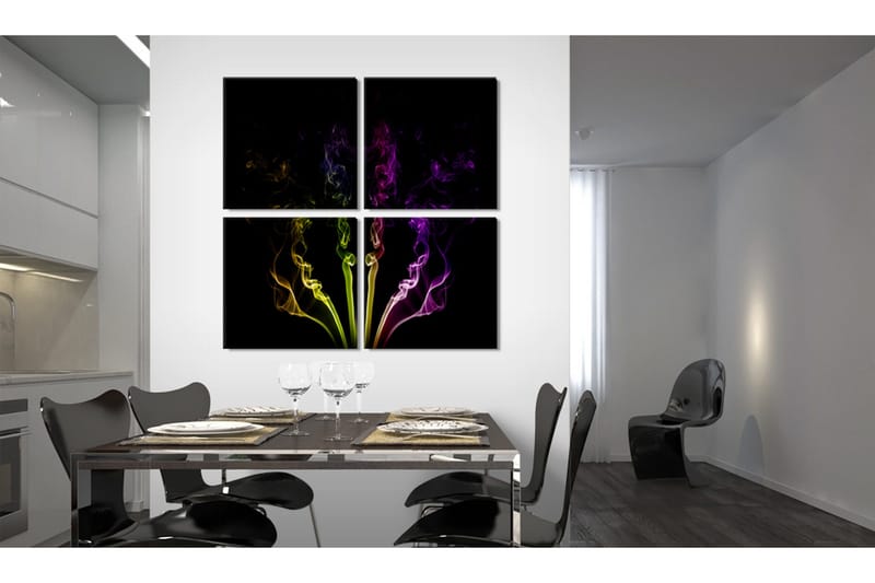 Taulu Rainbow-colored smoke 40x40 - Artgeist sp. z o. o. - Sisustustuotteet - Taulu & taide - Canvas-taulu
