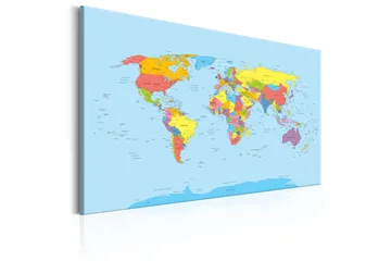 Taulu Rainbow Geography 60x40 - Artgeist sp. z o. o. - Sisustustuotteet - Taulu & taide - Canvas-taulu